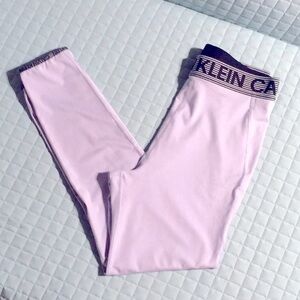 Calvin Klein Light Purple Leggings with Logo Waistband